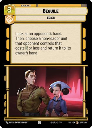 Beguile (233/264) (233/264) [Secrets of Power] - Fantasy Flight Games - Card Brawlers | Quebec | Canada |