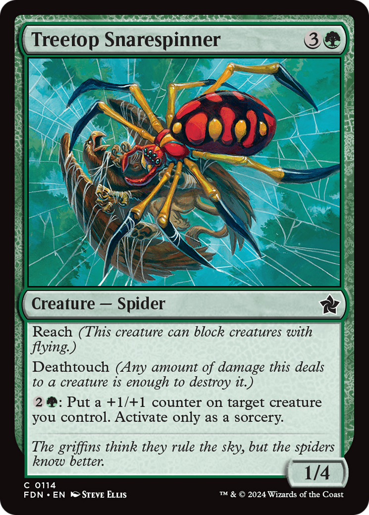 Treetop Snarespinner [Foundations] - Magic: The Gathering - Card Brawlers | Quebec | Canada |