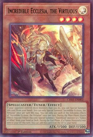Incredible Ecclesia, the Virtuous [CH01-EN002] Ultra Rare - Yu-Gi-Oh! - Card Brawlers | Quebec | Canada |