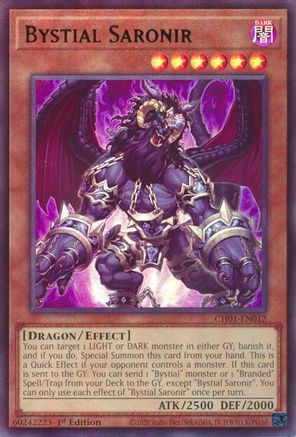 Bystial Saronir [CH01-EN012] Ultra Rare - Yu-Gi-Oh! - Card Brawlers | Quebec | Canada |