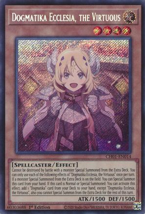 Dogmatika Ecclesia, the Virtuous (Secret Rare) [CH01-EN014] Secret Rare - Yu-Gi-Oh! - Card Brawlers | Quebec | Canada |