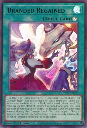 Branded Regained [CH01-EN026] Ultra Rare - Yu-Gi-Oh! - Card Brawlers | Quebec | Canada |