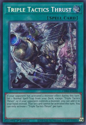 Triple Tactics Thrust (Secret Rare) [CH01-EN030] Secret Rare - Yu-Gi-Oh! - Card Brawlers | Quebec | Canada |