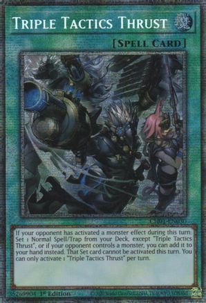 Triple Tactics Thrust (Starlight Rare) [CH01-EN030] Starlight Rare - Yu-Gi-Oh! - Card Brawlers | Quebec | Canada |