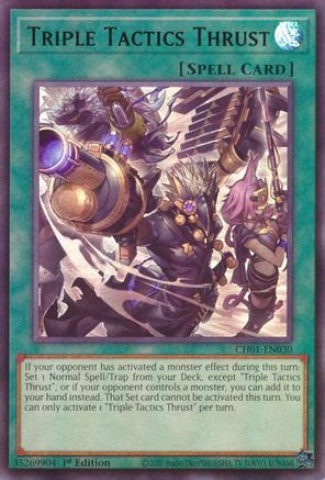 Triple Tactics Thrust [CH01-EN030] Ultra Rare - Yu-Gi-Oh! - Card Brawlers | Quebec | Canada |