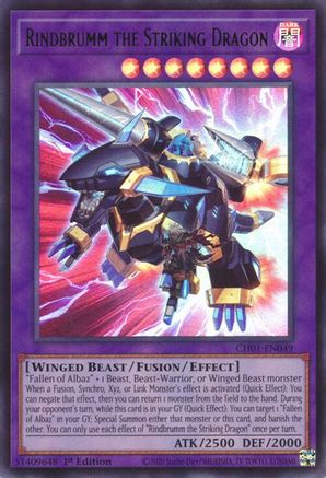 Rindbrumm the Striking Dragon [CH01-EN049] Ultra Rare - Yu-Gi-Oh! - Card Brawlers | Quebec | Canada |