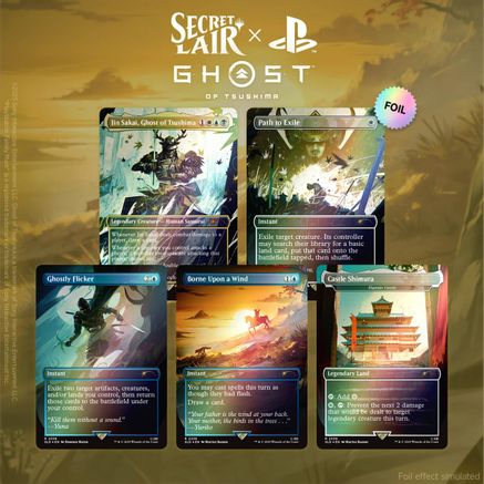 Secret Lair x Ghost of Tsushima - Rainbow Foil Edition - Secret Lair Drop Series - Card Brawlers | Quebec | Canada |