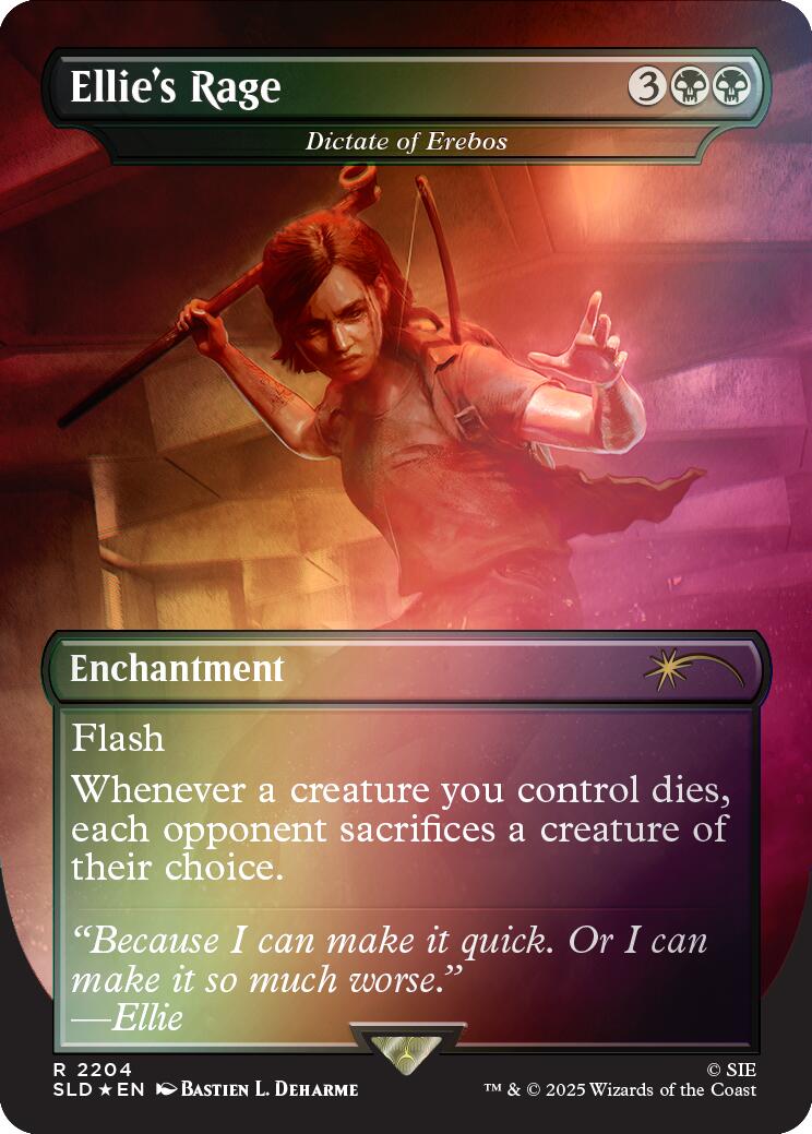 Ellie's Rage - Dictate of Erebos (Rainbow Foil) [Secret Lair Drop Series] - Magic: The Gathering - Card Brawlers | Quebec | Canada |