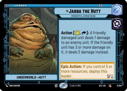 Jabba the Hutt (2/264) - Wonderful Human Being (2/264) [Secrets of Power] - Fantasy Flight Games - Card Brawlers | Quebec | Canada |