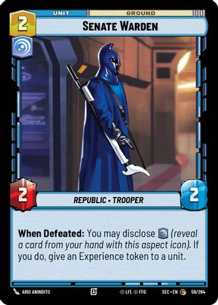 Senate Warden (59/264) (59/264) [Secrets of Power] - Fantasy Flight Games - Card Brawlers | Quebec | Canada |