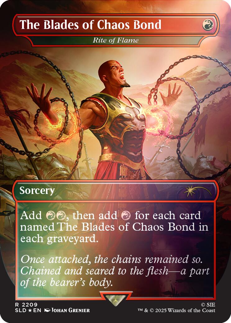 The Blades of Chaos Bond - Rite of Flame (Rainbow Foil) [Secret Lair Drop Series] - Magic: The Gathering - Card Brawlers | Quebec | Canada |