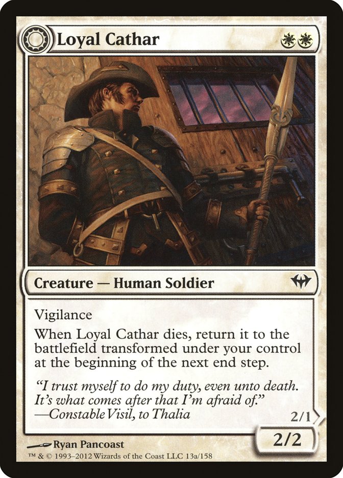 Loyal Cathar // Unhallowed Cathar [Dark Ascension] - Magic: The Gathering - Card Brawlers | Quebec | Canada |