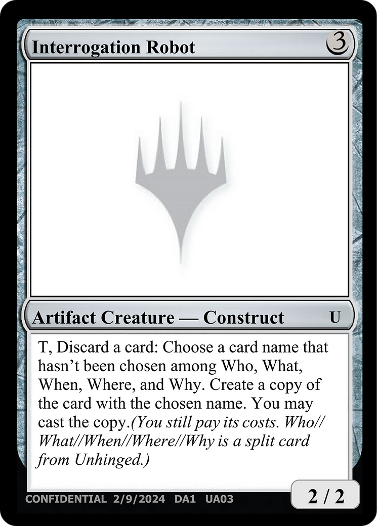 Interrogation Robot [Unknown Event] - Magic: The Gathering - Card Brawlers | Quebec | Canada |