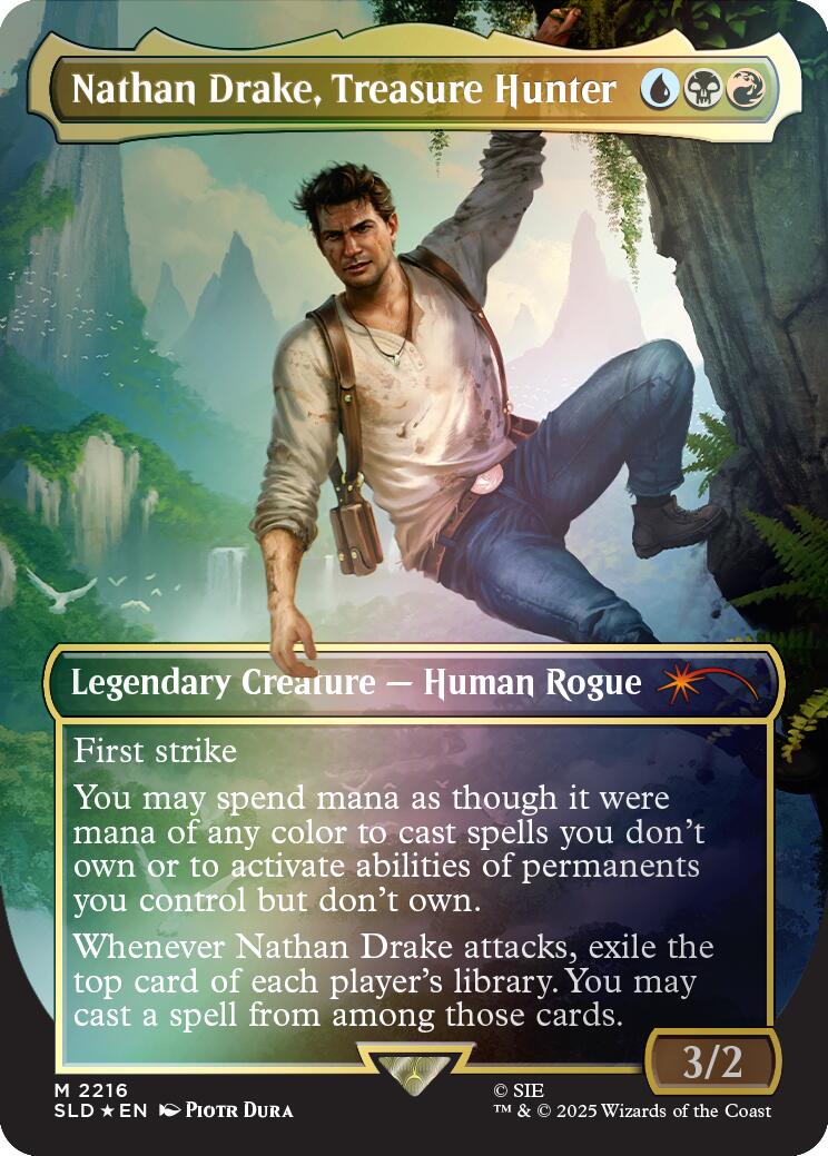 Nathan Drake, Treasure Hunter (Rainbow Foil) [Secret Lair Drop Series] - Magic: The Gathering - Card Brawlers | Quebec | Canada |