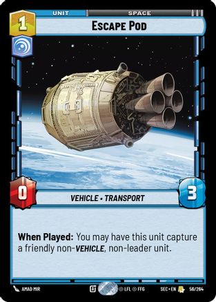Escape Pod (56/264) (56/264) [Secrets of Power] - Fantasy Flight Games - Card Brawlers | Quebec | Canada |