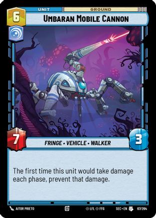 Umbaran Mobile Cannon (67/264) (67/264) [Secrets of Power] - Fantasy Flight Games - Card Brawlers | Quebec | Canada |