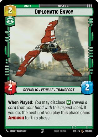 Diplomatic Envoy (109/264) (109/264) [Secrets of Power] - Fantasy Flight Games - Card Brawlers | Quebec | Canada |
