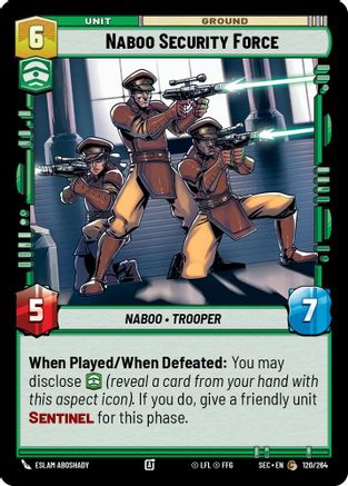 Naboo Security Force (120/264) (120/264) [Secrets of Power] - Fantasy Flight Games - Card Brawlers | Quebec | Canada |