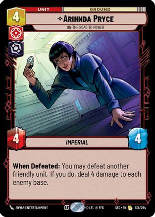 Arihnda Pryce - On the Road to Power (136/264) (136/264) [Secrets of Power] - Fantasy Flight Games - Card Brawlers | Quebec | Canada |