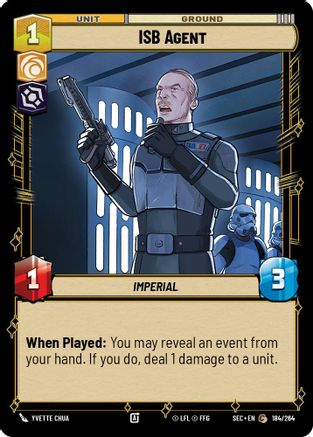 ISB Agent (184/264) (184/264) [Secrets of Power] - Fantasy Flight Games - Card Brawlers | Quebec | Canada |