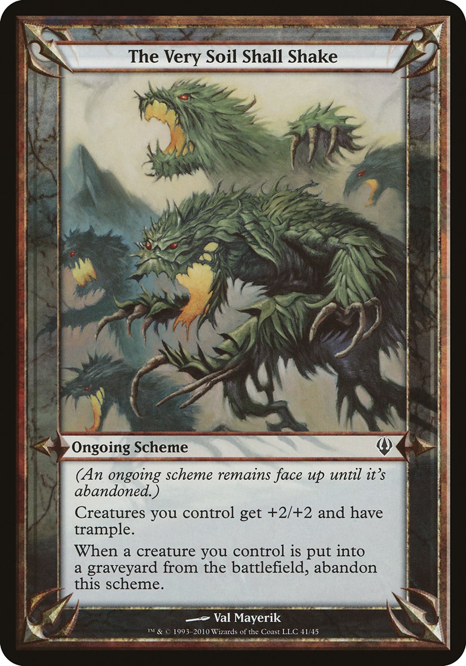 The Very Soil Shall Shake (Schemes) [Archenemy Schemes] - Magic: The Gathering - Card Brawlers | Quebec | Canada |