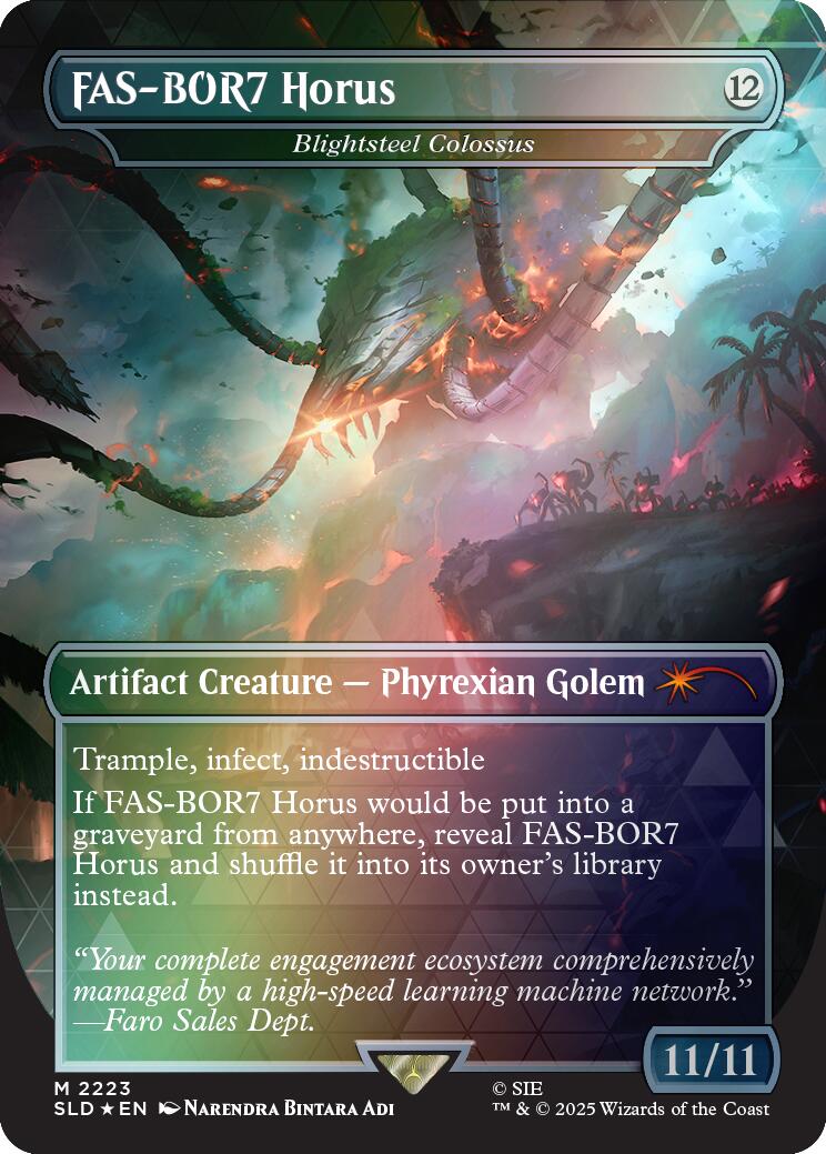 FAS-BOR7 Horus - Blightsteel Colossus (Rainbow Foil) [Secret Lair Drop Series] - Magic: The Gathering - Card Brawlers | Quebec | Canada |