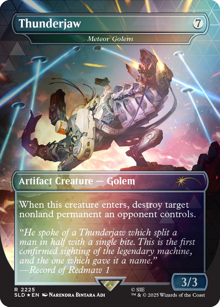 Thunderjaw - Meteor Golem (Rainbow Foil) [Secret Lair Drop Series] - Magic: The Gathering - Card Brawlers | Quebec | Canada |