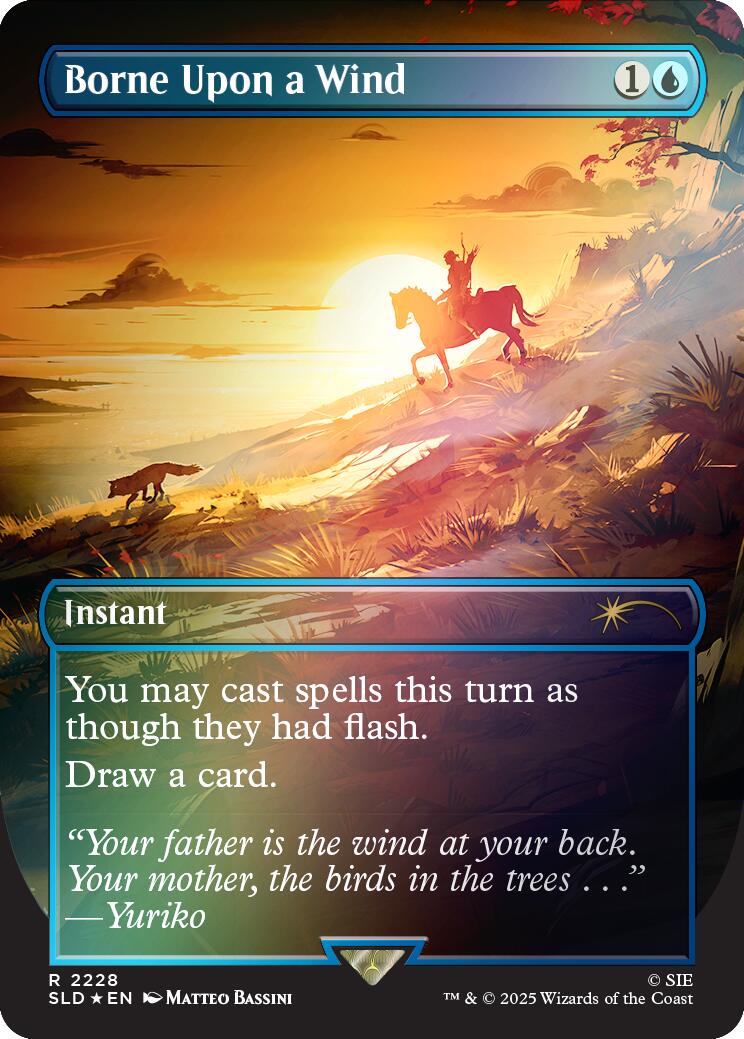 Borne Upon a Wind (Rainbow Foil) [Secret Lair Drop Series] - Magic: The Gathering - Card Brawlers | Quebec | Canada |