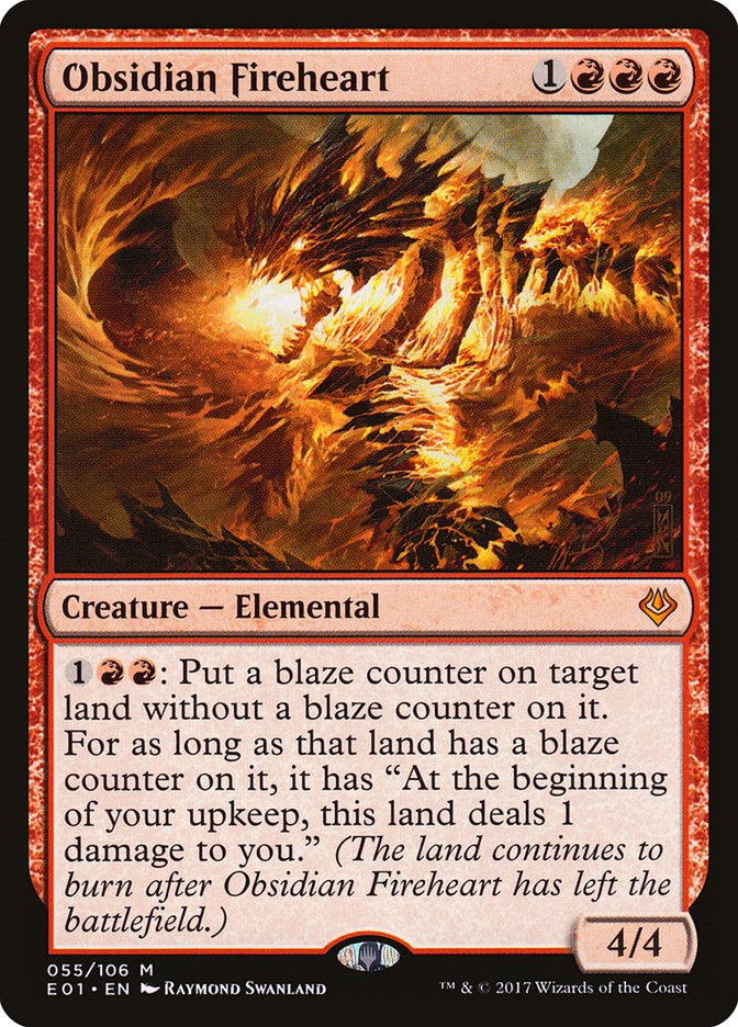 Obsidian Fireheart [Archenemy: Nicol Bolas] - Magic: The Gathering - Card Brawlers | Quebec | Canada |