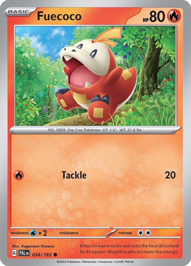 Fuecoco (034/193) (Theme Deck Exclusive) [Scarlet & Violet: Paldea Evolved] - Pokémon - Card Brawlers | Quebec | Canada |