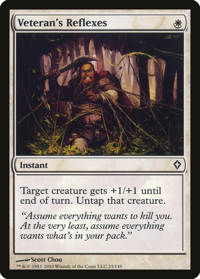 Veteran's Reflexes [Worldwake] - Magic: The Gathering - Card Brawlers | Quebec | Canada |