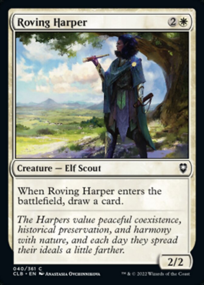Roving Harper [Commander Legends: Battle for Baldur's Gate] - Magic: The Gathering - Card Brawlers | Quebec | Canada |