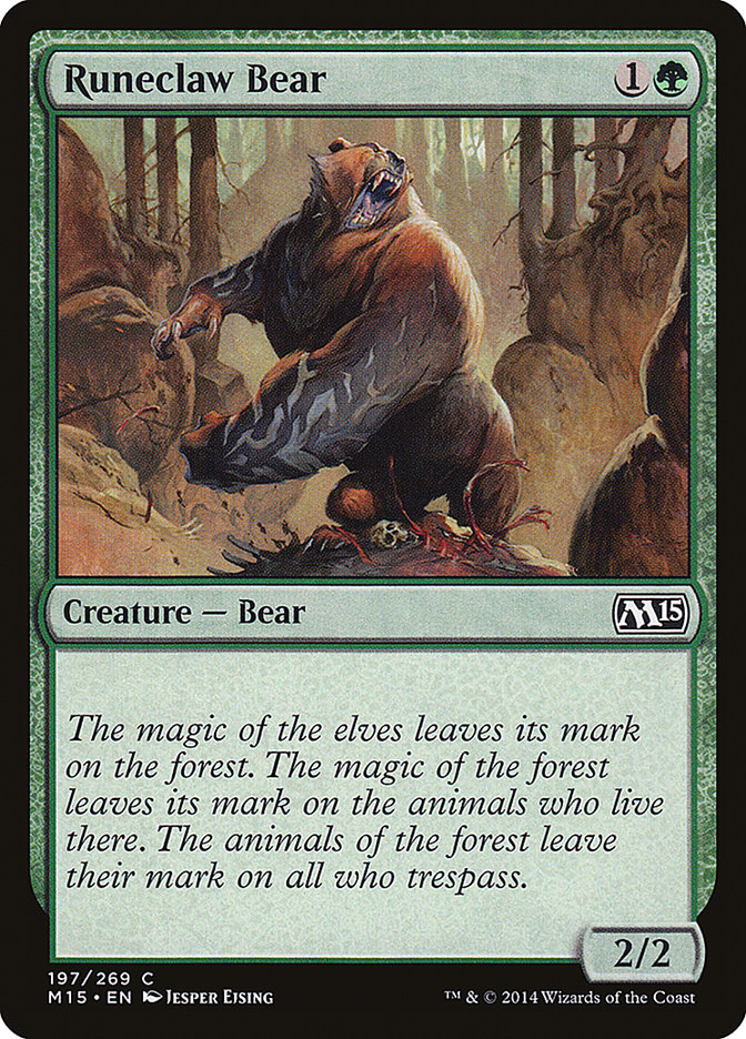 Runeclaw Bear [Magic 2015] - Magic: The Gathering - Card Brawlers | Quebec | Canada |