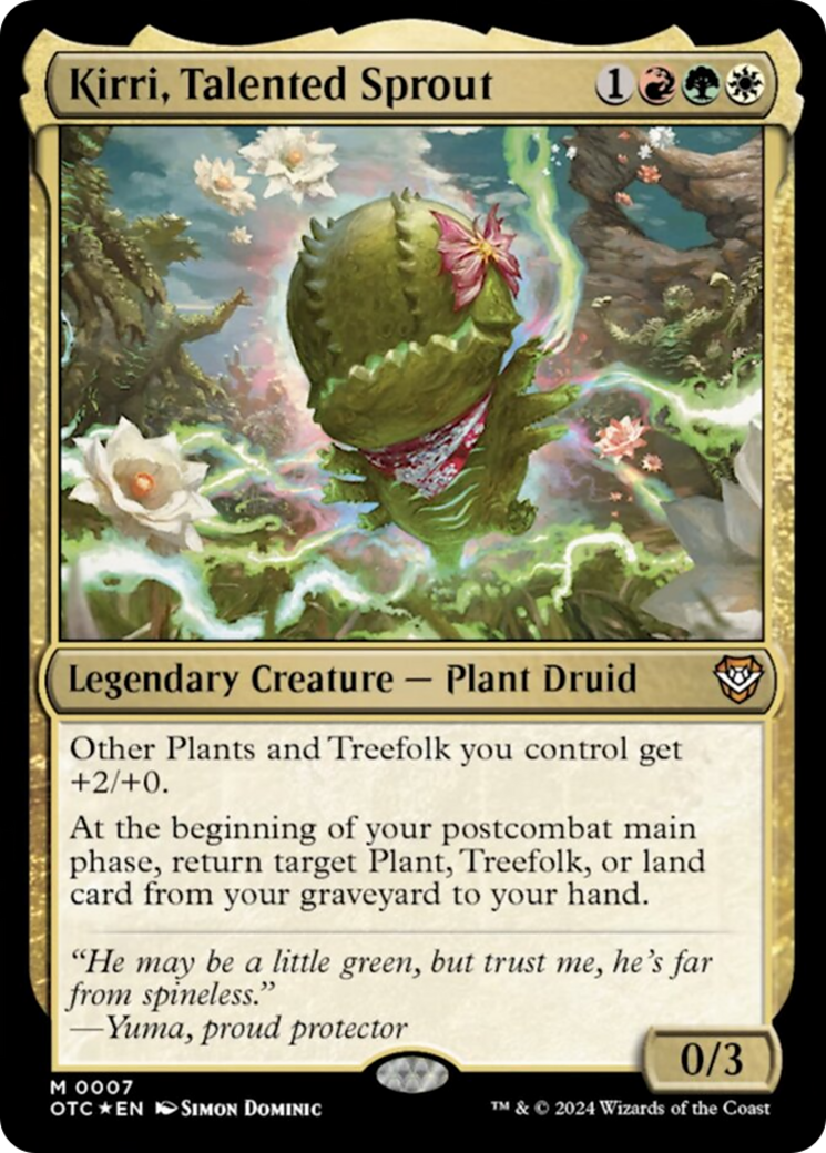 Kirri, Talented Sprout [Outlaws of Thunder Junction Commander] - Magic: The Gathering - Card Brawlers | Quebec | Canada |