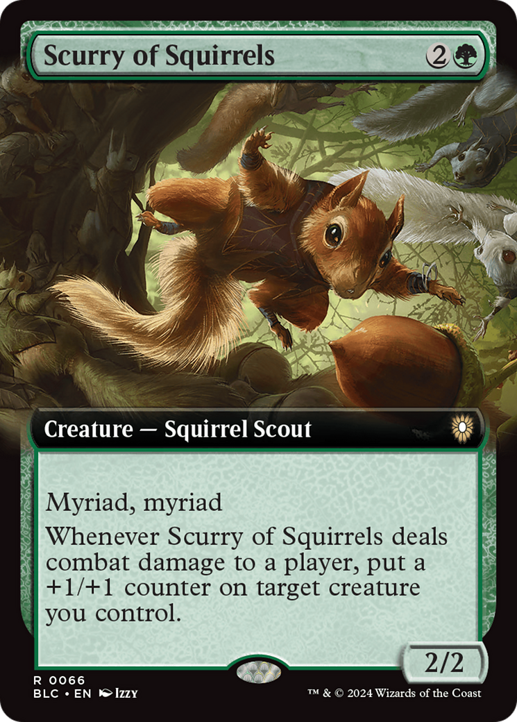 Scurry of Squirrels (Extended Art) [Bloomburrow Commander] - Magic: The Gathering - Card Brawlers | Quebec | Canada |