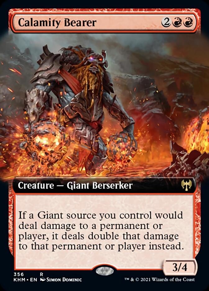 Calamity Bearer (Extended Art) [Kaldheim] - Magic: The Gathering - Card Brawlers | Quebec | Canada |