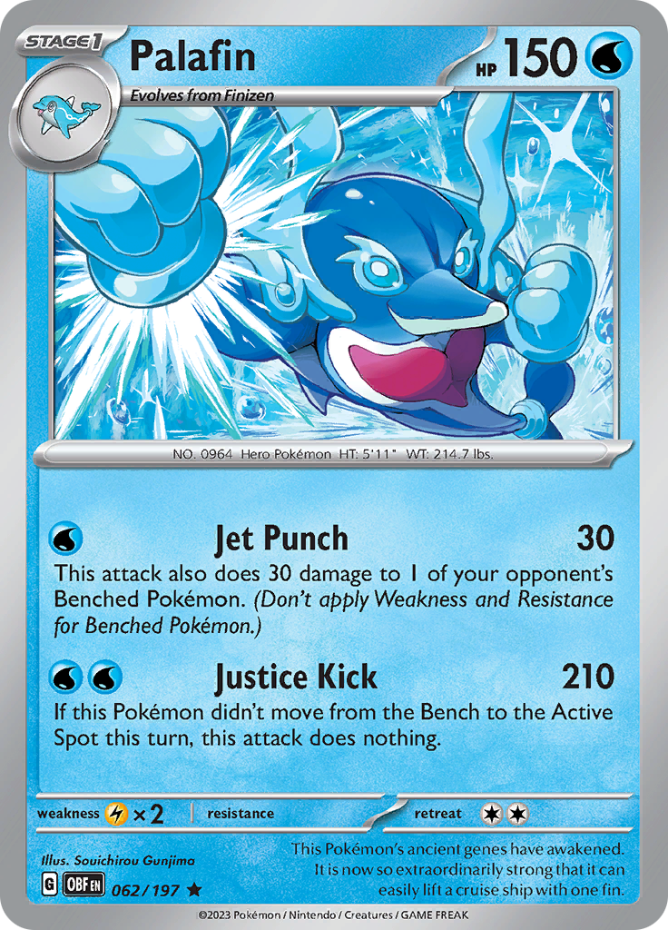 Palafin (062/197) [Scarlet & Violet: Obsidian Flames] - Pokémon - Card Brawlers | Quebec | Canada |