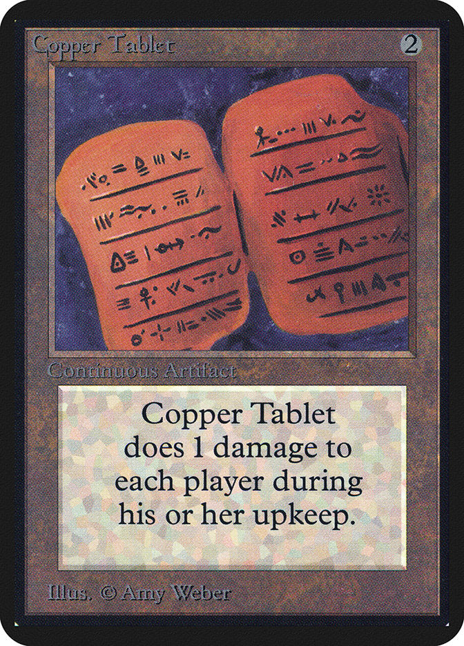 Copper Tablet [Alpha Edition] - Magic: The Gathering - Card Brawlers | Quebec | Canada |