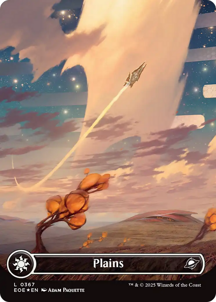 Plains (0367) (Borderless) (Galaxy Foil) [Edge of Eternities] - Magic: The Gathering - Card Brawlers | Quebec | Canada |