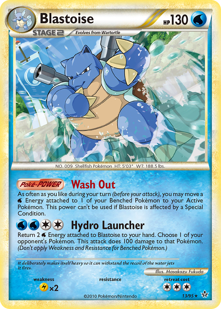 Blastoise (13/95) [HeartGold & SoulSilver: Unleashed] - Pokémon - Card Brawlers | Quebec | Canada |