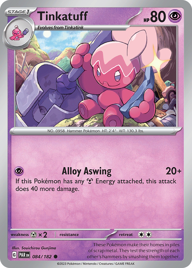 Tinkatuff (084/182) [Scarlet & Violet: Paradox Rift] - Pokémon - Card Brawlers | Quebec | Canada |