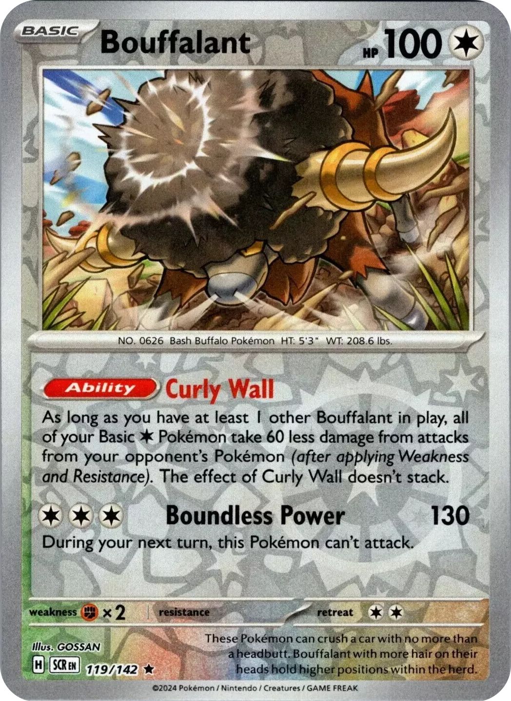 Bouffalant (119/142) [Scarlet & Violet: Stellar Crown] - Pokémon - Card Brawlers | Quebec | Canada |