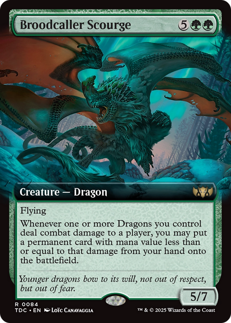 Broodcaller Scourge (Extended Art) [Tarkir: Dragonstorm Commander] - Magic: The Gathering - Card Brawlers | Quebec | Canada |
