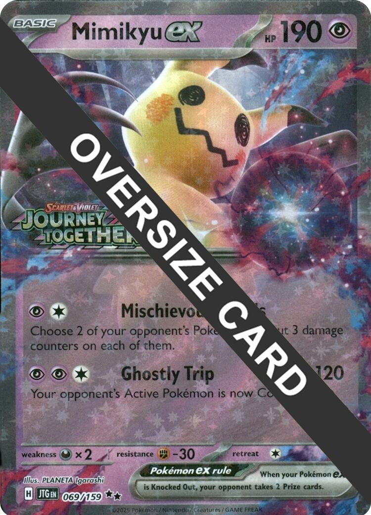 Mimikyu ex (069/159) (Journey Together Stamped) (Jumbo Card) [Miscellaneous Cards] - Pokémon - Card Brawlers | Quebec | Canada |
