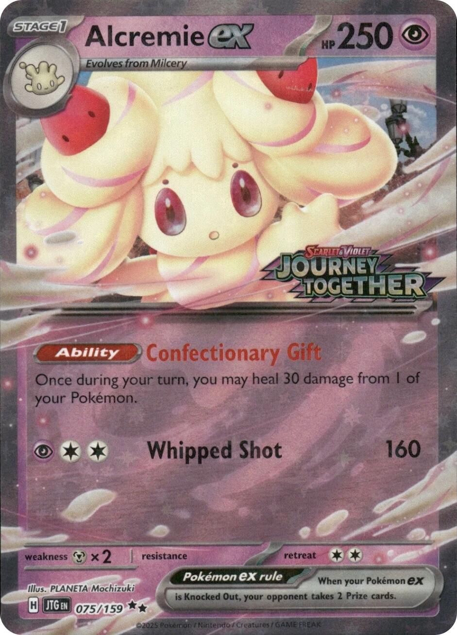 Alcremie ex (075/159) (Journey Together Stamped) [Miscellaneous Cards] - Pokémon - Card Brawlers | Quebec | Canada |