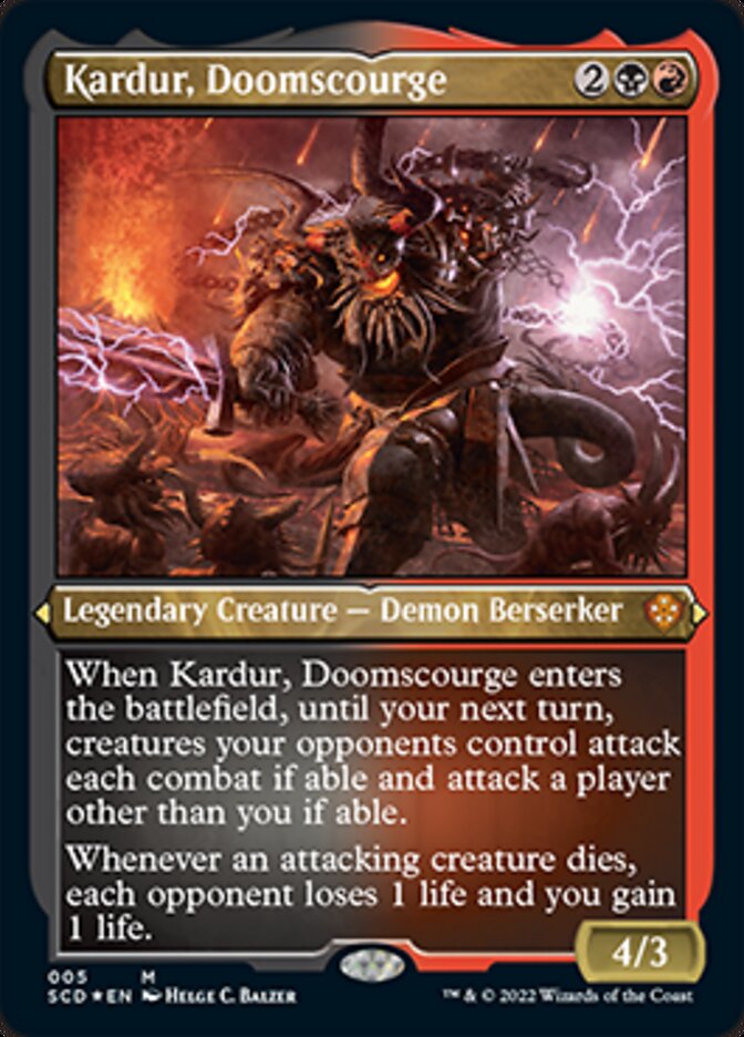 Kardur, Doomscourge (Foil Etched) [Starter Commander Decks] - Magic: The Gathering - Card Brawlers | Quebec | Canada |