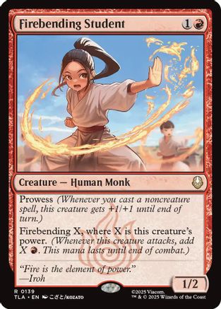 Firebending Student [Avatar: The Last Airbender] - Magic: The Gathering - Card Brawlers | Quebec | Canada |