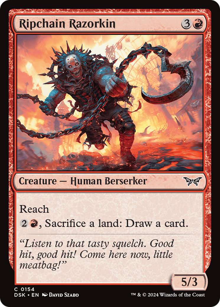 Ripchain Razorkin [Duskmourn: House of Horror] - Magic: The Gathering - Card Brawlers | Quebec | Canada |