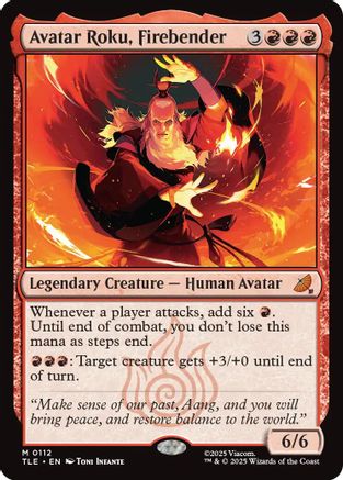 Avatar Roku, Firebender [Avatar: The Last Airbender: Eternal-Legal] - Magic: The Gathering - Card Brawlers | Quebec | Canada |