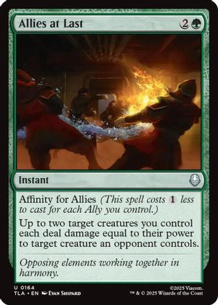 Allies at Last [Avatar: The Last Airbender] - Magic: The Gathering - Card Brawlers | Quebec | Canada |